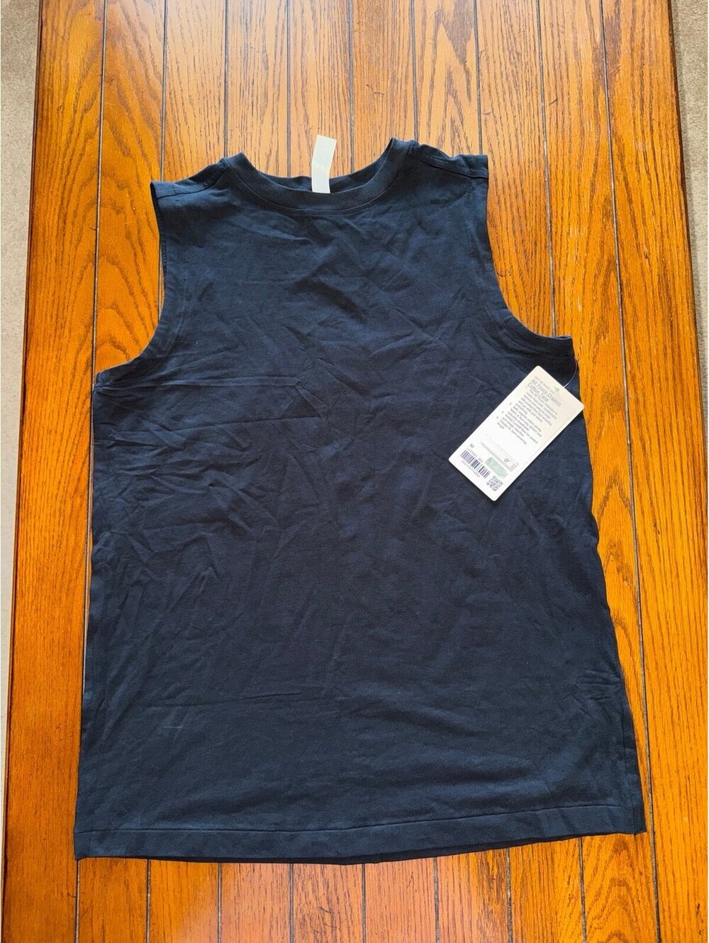 Lululemon All Yours Organic Cotton Tank Black Size M/Size 8 NWT